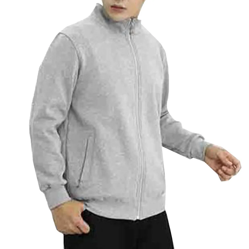 Осенне-зимняя мужская толстовка с капюшоном 5XL 6XL 7XL бюст 140 см толстовки с капюшоном Мужские 4 вида цветов - Цвет: Серый