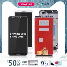 5,9" дисплей для huawei Y7 Prime lcd сенсорный экран с рамкой для huawei Y7 Pro дисплей Nova 2 Lite ldn-lx3