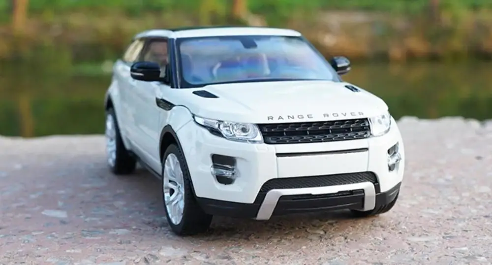 Welly 1/124 1:24 Land Rover Defender внедорожник автомобиль литья под давлением дисплей Модель игрушки на день рождения для детей мальчиков и девочек - Цвет: Evoque
