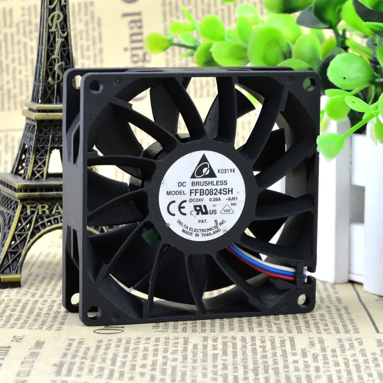 FFB0824SH 24V 0.28A 8cm8025 защита двигателя охлаждения