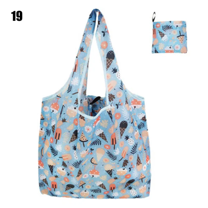 Женская сумка для покупок с принтом, складная вместительная сумка, сумка для хранения, многоразовая сумка на плечо d88