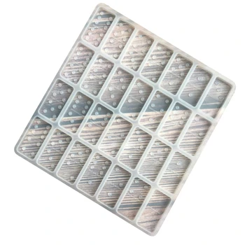 

28 Cavities Silicone Dominoes Resin Casting Mold Dominoes Game Play Epoxy Resin Mold Dominoes Game Casino Fun Art Crafts