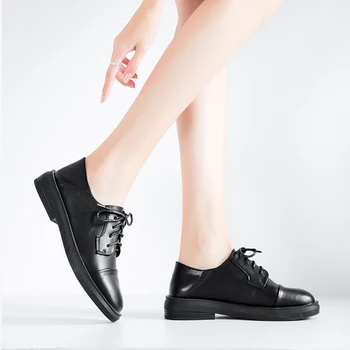 

Women's Flats Oxford Shoes Woman spring laces up Sneakers Ladies Brogues Vintage Casual Shoes For Women Footwear shoes 2020
