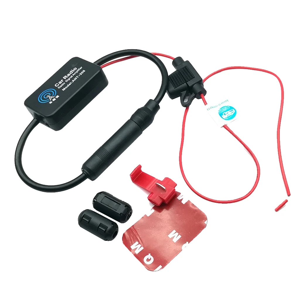 Kit de antena amplificada para coche y camión, Radio electrónica, AM, FM, 12V|Antenas| - AliExpress