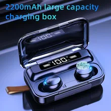 Waterproof Earbuds Headsets Microphone Charging-Box Tws Bluetooth Sports 2200mah