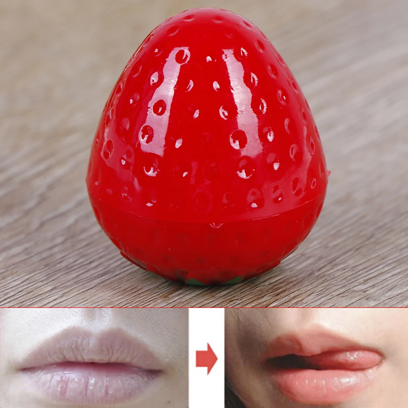 1PC Strawberry Makeup Lipbalm Moisturizer Labial Glair Sweet Tast Lip balm Cosmetics Lip Lipgloss Lip Stain Lips