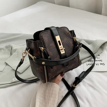 

Side Bag Mobile Phone Bag Women's Slung 2020 New Fashion Handbags Casual Simple Retro Printed Handbags BA229