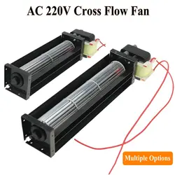 Ventilador de flujo cruzado AC 220V 50/60Hz 12W 10W, ventilación de rodamiento de bolas, 200mm, 180mm opcional, 1 unidad