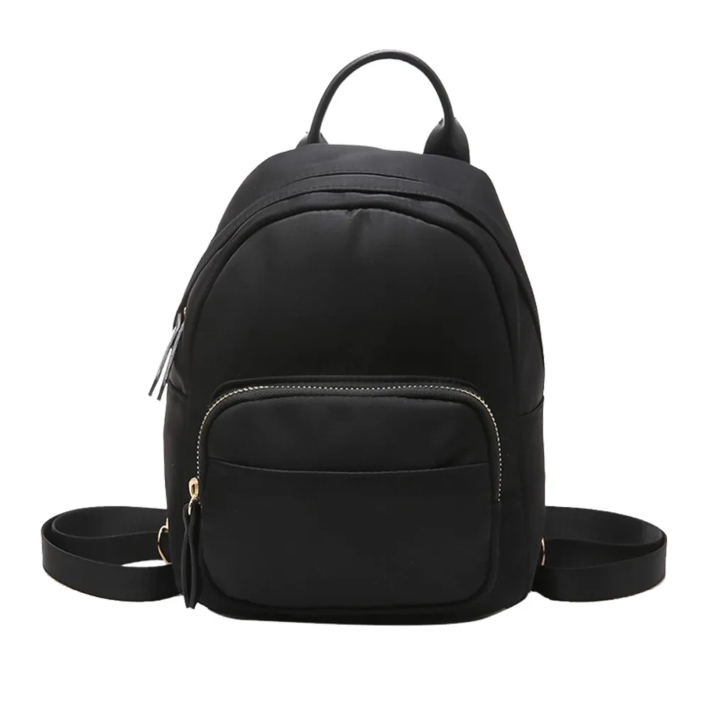 Women Oxford Canvas Mini Backpack Girls Camouflage School Casual Bag Female Small Travel Rucksack Fashion Black Shoulder Bag