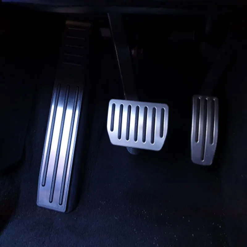 Для Tesla модель S и модель X Автомобильный Стайлинг Нескользящая педаль тормоза ускоритель ножной упор модифицированные Педали колодки комплект автомобильные аксессуары