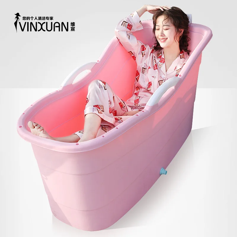 

Bath Barrel Adult Bath Bucket Adult Tub Children Bathtub Household Large Size Full Body Bath Bucket Thick vinxuan