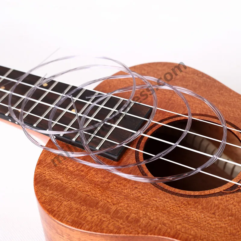 Гитарные Струны ukelele, набор из 4 струн, Классические Прозрачные нейлоновые струны для гитары