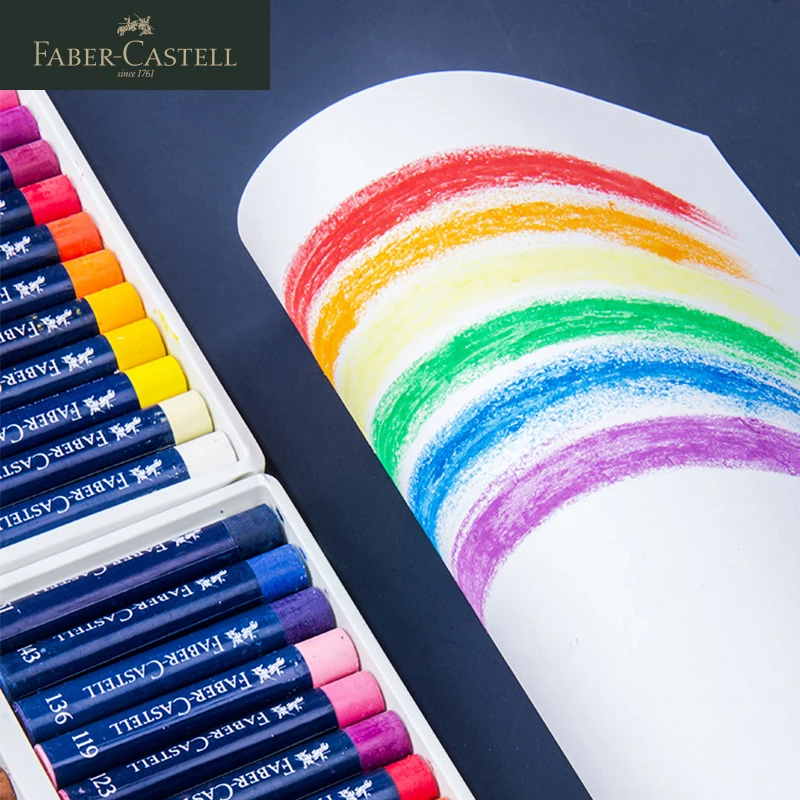 Faber Castell Master Pastels Soft Oil Pastel/Crayon/Stick/Wax Blue Box 12/24/36 colors Art Painting Hand-painted Graffiti 1270