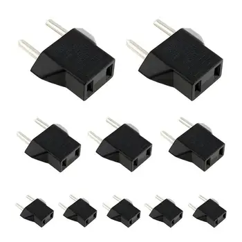 

10Pcs US/ AU To EU Europe EURO Travel Charger Power Adapter Wall Converter M5N8
