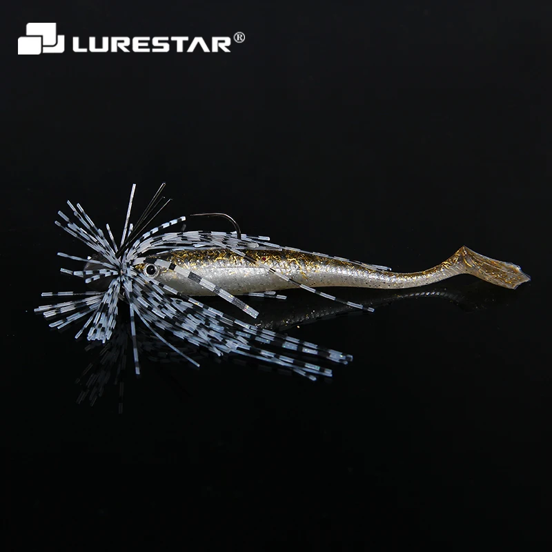 Lurestar 4 8 г 90 мм шт./лот Мягкая приманка специальный хвост Воблер для рыбалки окуня