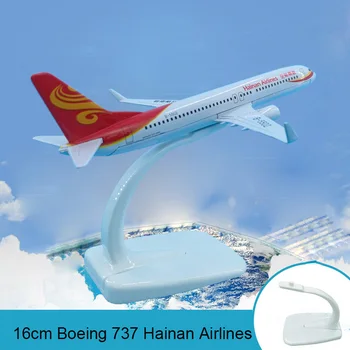 

16cm Boeing 737 Airplane Model China Hainan Airlines Aeronautical Aviation Model Airbus Alloy Aircraft Model Toy Arts and Crafts