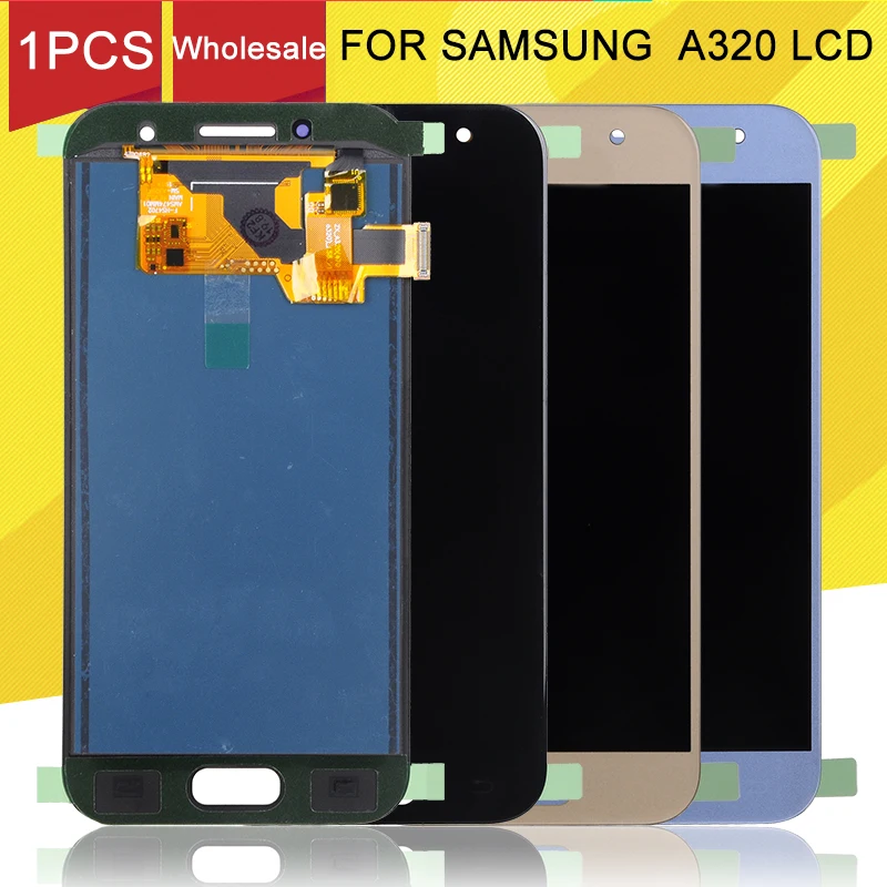 Dinamico продвижение A320M A320 дисплей для Samsung Galaxy A3 2017 LCD с сенсорным экраном дигитайзер