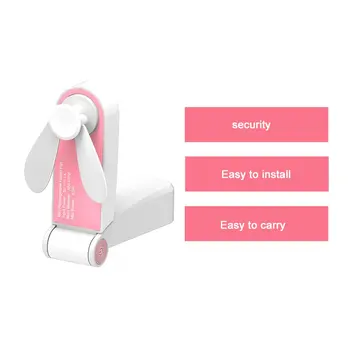 

USB Mini Charging Pocket Folding Fan Electric Portable Handheld Small Fan Creative Small Appliances Desktop Fan