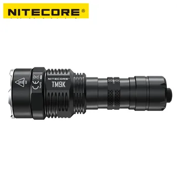 

NITECORE TM9K Tactical Flashlight 9 XP-L HD V6 LEDs max 9500 Lumen throw 268M built-in 21700 5000mAh battery USB Charging Torch