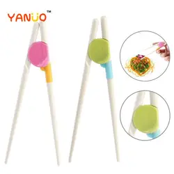 Vajilla para niños, palillos de aprendizaje de cabeza ancha, fáciles de sujetar, palillos de práctica, palillos inteligentes para bebé, palillos de entrenamiento