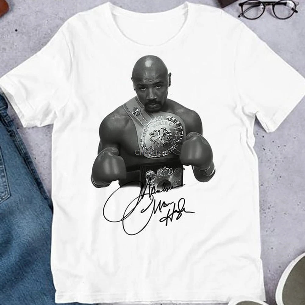 Ретро ous Marvin Hagler фанаты влюбленные футболки рубашка 16794 | Мужская одежда