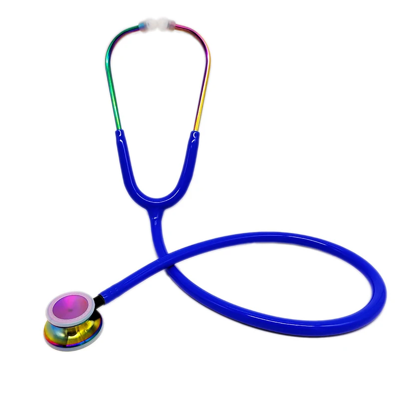 Golden Stetoscope Medical Double Bling Pink Colored Student's Clinical Stethoscope