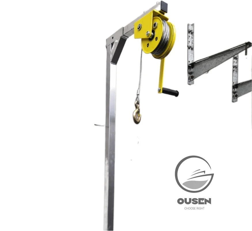 Eu 10M/20M Zincato Esterno Installazione Esterna Strumento Di Sollevamento Gru Pieghevole Autobloccante Manuale Argano Assemblaggio Condizionatore D'A