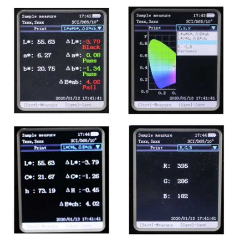 Best Quality CS-10 8mm Digital Microprocessor Based Colorimeter With Printer for Color and Color Difference Test