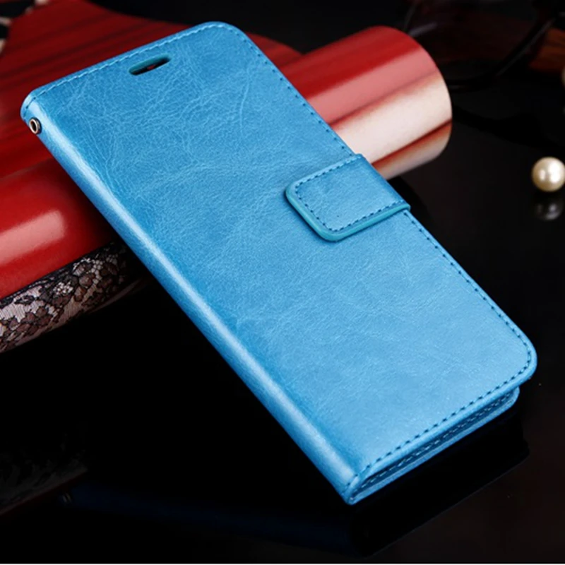 Роскошный кожаный чехол-книжка для sony Xperia 1 10 Plus X XA XA1 XA2 XA3 Ultra Plus XZ1 XZ2 Compact XZ3 L1 L2 с подставкой - Цвет: Blue