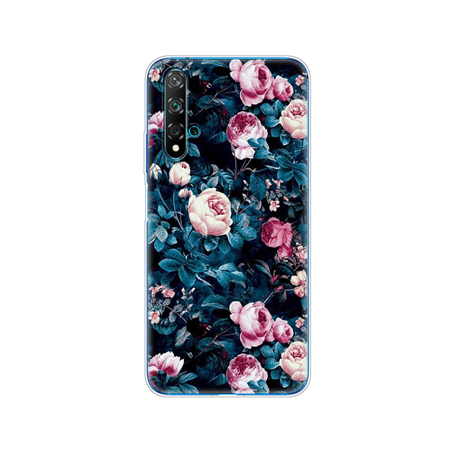 For Huawei Nova 5T Case Soft TPU Back Silicon Phone Cover For Nova5T 5 T YAL-L21 6.26'' Fundas Coque Bumper Skin shockproof