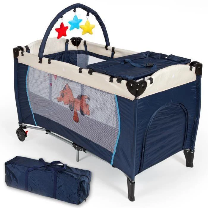 Baby Portable Folding Plastic Crib - Image 2