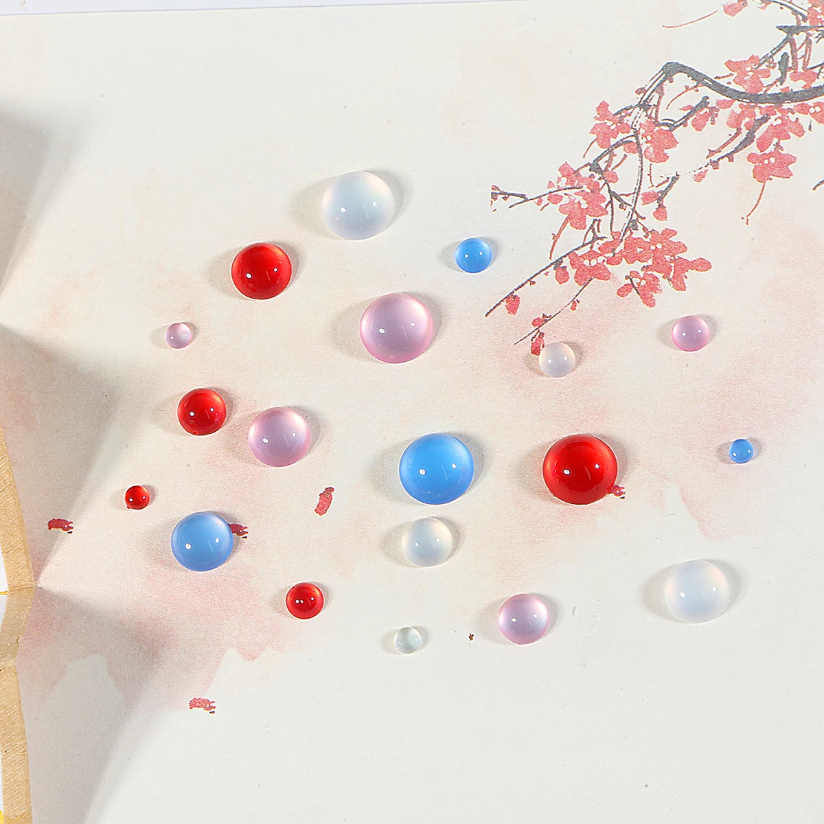 

New Fashion 4 6 8 10 12mm Colour Beads Imitation Resin Cat's Eye Cabochon Beads For DIY Jewelry Findings Making