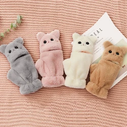 Cute And Sweet Cartoon Plush Gloves Ladies Winter Fur Rabbit Gloves Warm Soft Thick Flexible Half-Finger Winter Warm Supplies