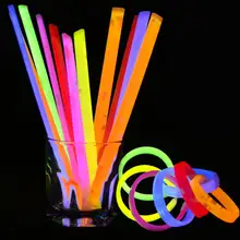 

Night Running Concert Party Luminous Fluorescent Unisex Wristband Bracelet Fluorescent liquid plastic can bend at night durable