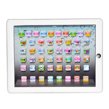 

Baby Table Pad Tablet Educational Toys Kids for 1-6 Years Toddler Learning English Gift(Ran Color)
