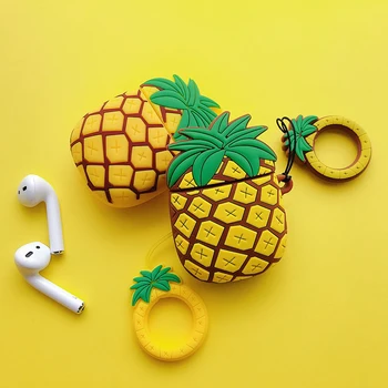 

For Airpods 1/2 For AirPods Accessories Silicone 3D Cute Fruit Earphone Cases Bluetooth Headset Protection Cover