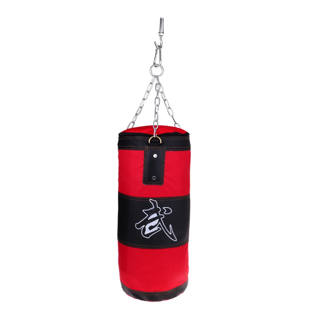 Boxing Bag Home Punching Sandbags Martial Art Kickboxing Training red 60