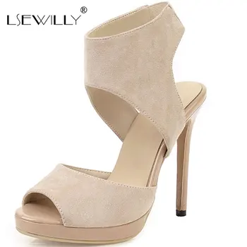 

Lsewilly Ankle-Wrap Women Sandals Platform Super High Heel Shoes Peep Toe Thin Heels Footwear Lady Summer Fashion Sandals Red