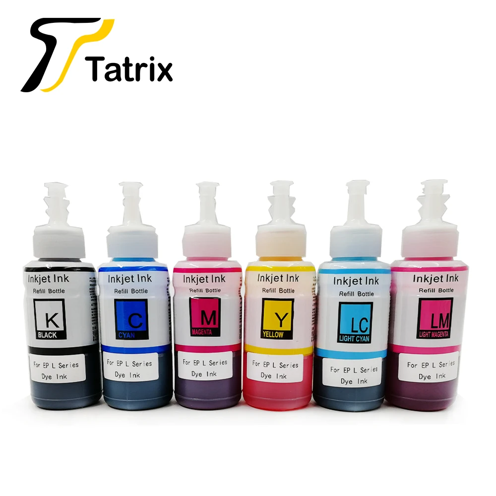 Чернильная бутылка Tatrix заправка чернил для принтера Epson серии L L100 L110 L200 L210 L300 L350