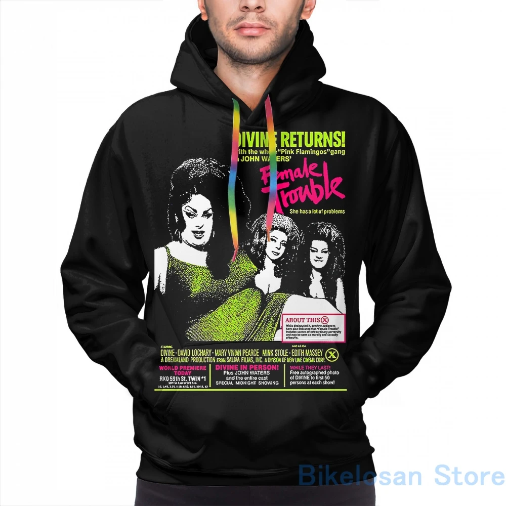 Sudadera con capucha para hombre y mujer, informal estampado divertido de John Waters Divine - AliExpress Ropa de hombre