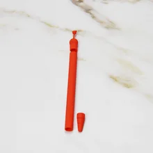 Мягкий не прокручивающийся рукав чехол Перо крышка аксессуары Противоскользящий стилус силиконовый чехол ручка милый защитный колпачок карандаша для Apple 1st