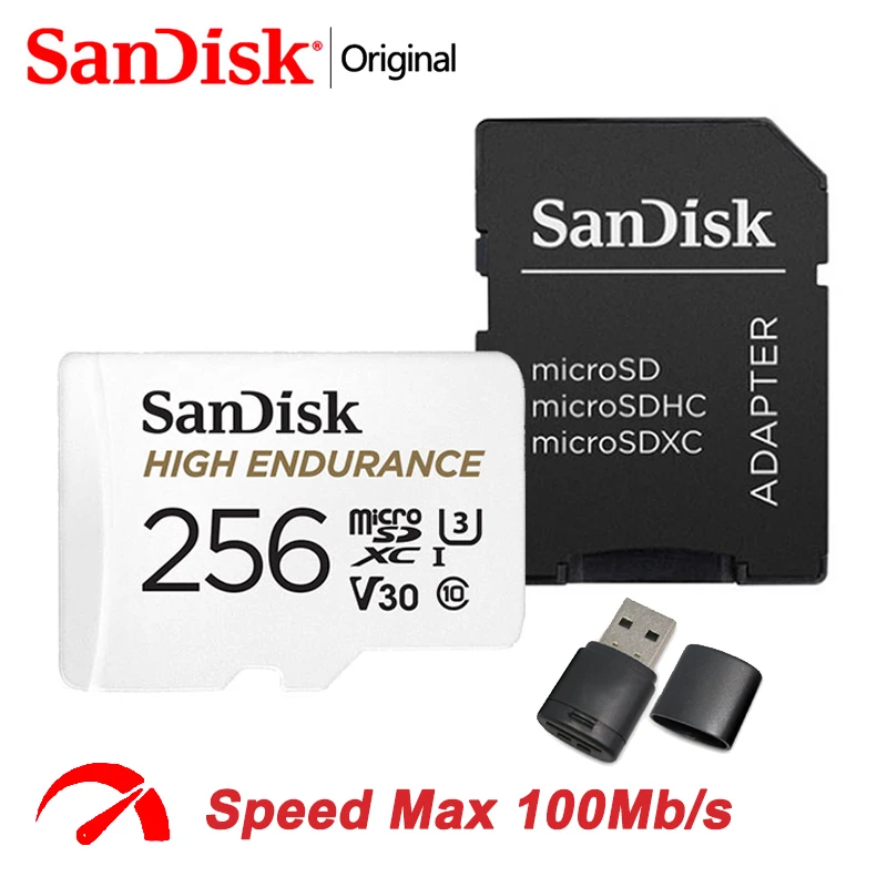 SanDisk-Carte Micro SD pour moniteur vidéo, haute endurance, 128
