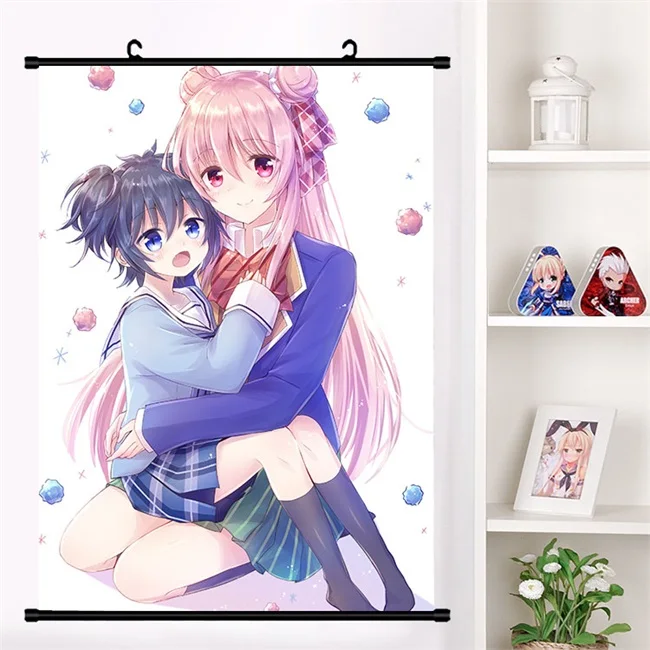 Аниме Happy Sugar Life Matsuzaka Satou Koube Shio Shouko Настенная роспись настенный плакат Плакат Коллекция домашнего декора искусство - Цвет: E