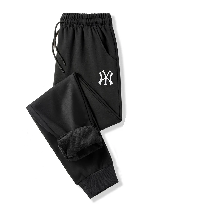 

Men's Winter Pants Classic Brand Sweatpants Super Warm Thick Pants Cashmere Trousers for Men Fleece Male Long Outdoors Pants Men