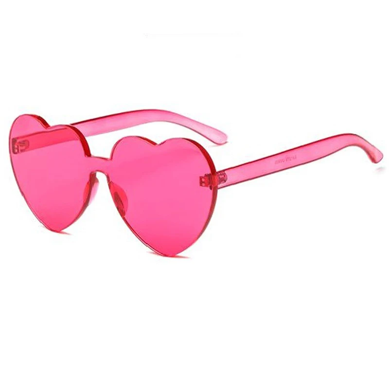 Oversized Herz Sonnenbrille Für Damen Uv Schutz Candy Farben_voghion.com