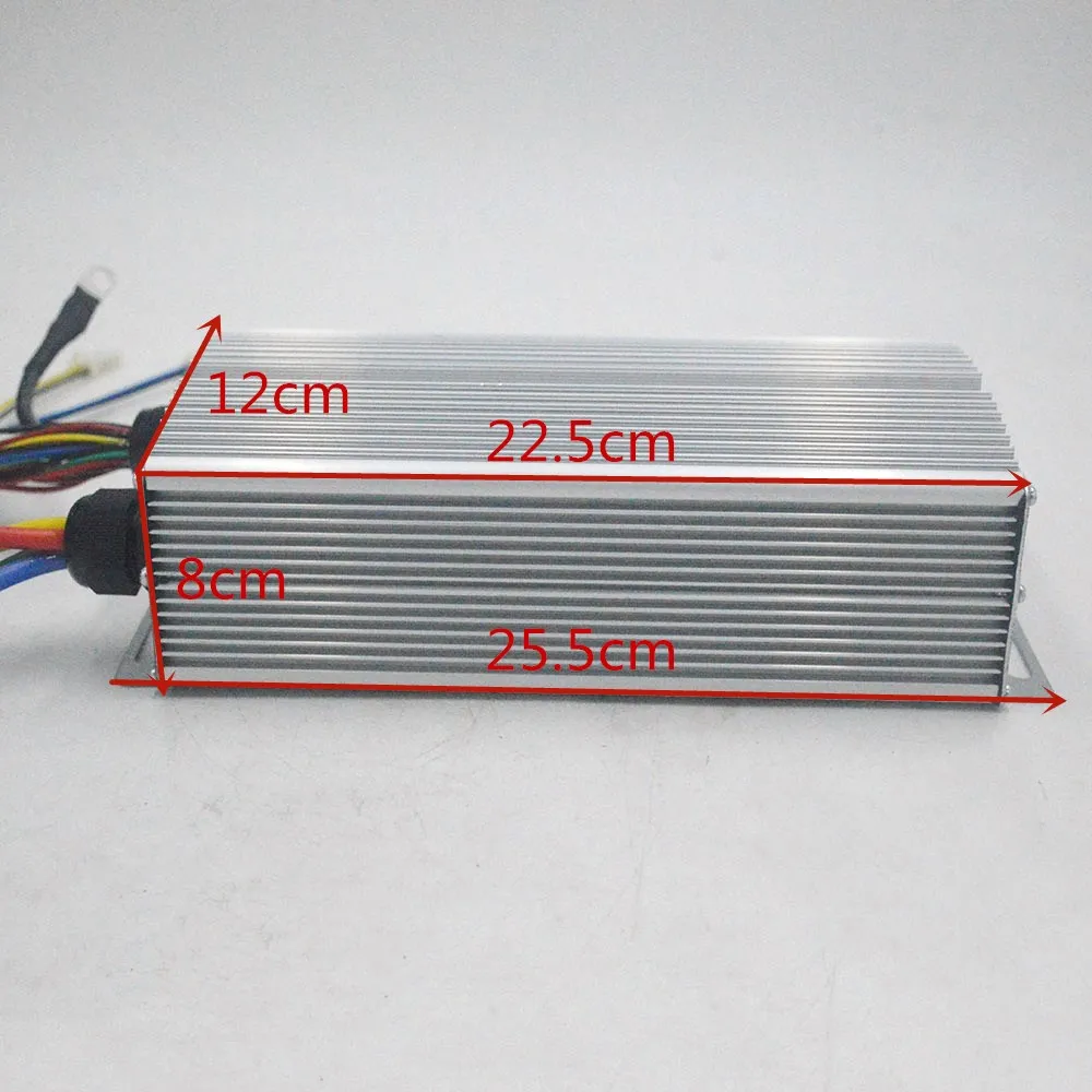 1Set Electric Motor 72V 3000W, Brushless Motor Controller 48V- 72V 50A, Reverse Twist Throttle, Power Ignition Lock Scooter Kit