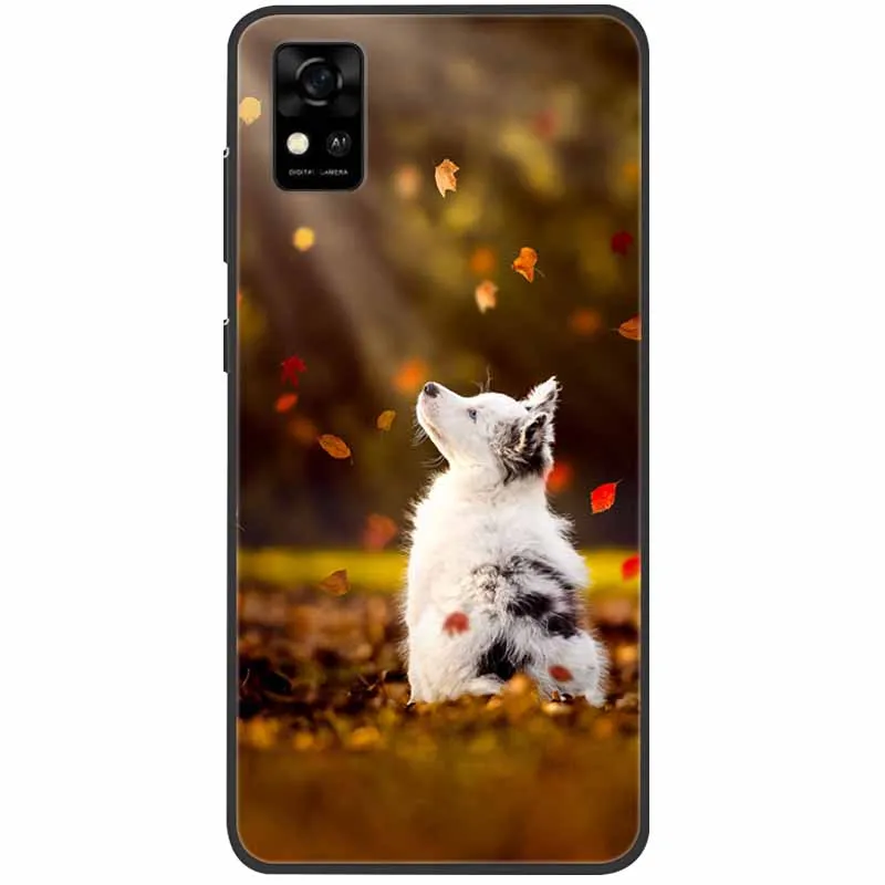 Cat Lion Print TPU Silicone Phone Cover