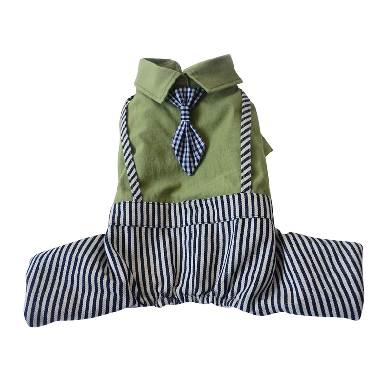 Осенне-зимний костюм для собак, куртка, одежда для домашних животных, одежда для собак, рубашки, свитер, комбинезоны хаки, штаны, комбинезон - Цвет: 75G
