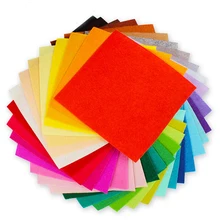 40 цветов, разные квадраты, набор, ткань, смесь шерсти, войлок, ткань, сделай сам, ремесло, куклы, аксессуары для детей, нетканое шитье, рукоделие