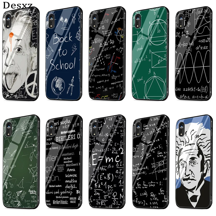 Desxz E Mc2 Mathematical Equation Physical Formula Glass Case Phone For Iphone 5 5s Se 6 6s 7 8 Plus Xr X Xs Max Cover Fitted Cases Aliexpress